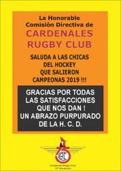 articulo Dale Campeón - Cardenales Rugby Club